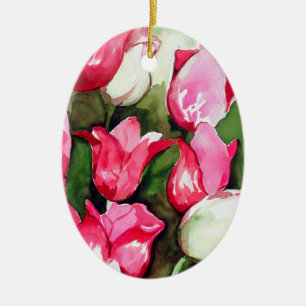 Ornement En Céramique tulipes