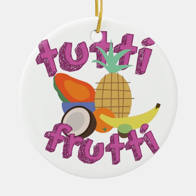Ornement En Céramique Tutti Frutti (Devant)