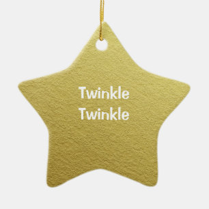 Ornement En Céramique Twinkle Twinkle Little Star avec nom
