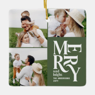 Ornement En Céramique typographie verte multicolore moderne