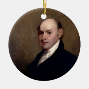 Ornement En Céramique U.S. Le Président John Quincy Adams par Gilbert