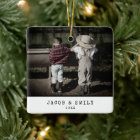 Un minimum Vintage une photo Noël personnalisé