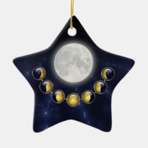 Ornement En Céramique Un mois pendant la vie de l'ornement de lune