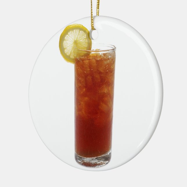 Ornement En Céramique Un verre de thé glacé (Gauche)