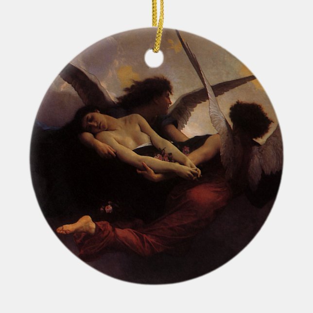 Ornement En Céramique Une âme portée au ciel par Bouguereau (Devant)