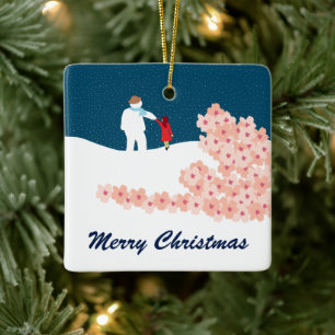 Ornement En Céramique Une Balade Avec L'Ornement En Céramique De Noël Sn