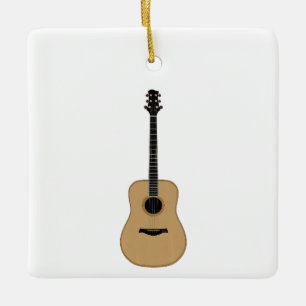 Ornement En Céramique Une jolie guitare