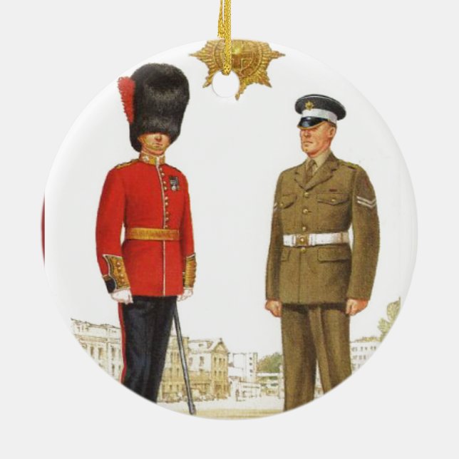 Ornement En Céramique Uniformes militaires historiques, gardes de (Dos)