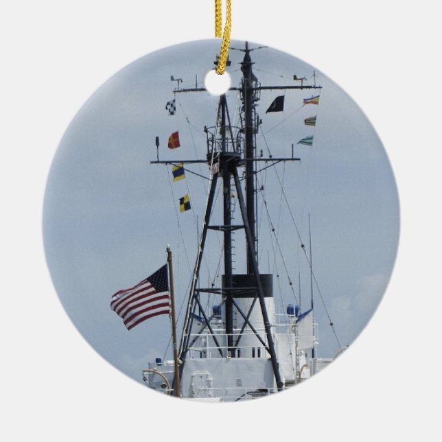 Ornement En Céramique USCGC Ingham (Devant)
