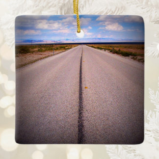 Ornement En Céramique Vacances d'été en road trip photo recto-verso