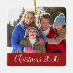 Ornement En Céramique Vacances faites sur commande de Noël de date de