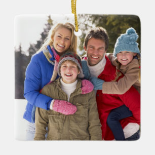Ornement En Céramique Vacances faites sur commande de Noël de photo de