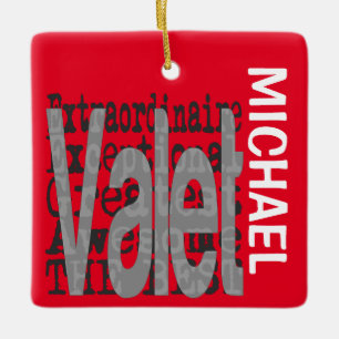 Ornement En Céramique Valet Extraordinaire CUSTOM
