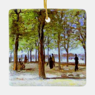 Ornement En Céramique Van Gogh : Terrasse dans le jardin du Luxembourg