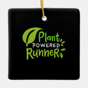 Ornement En Céramique Vegan - Coureur alimenté par les plantes