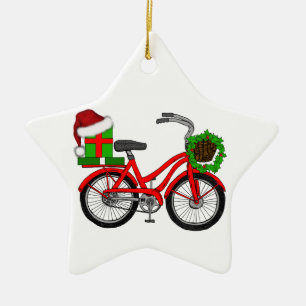 Ornement En Céramique vélo xmas