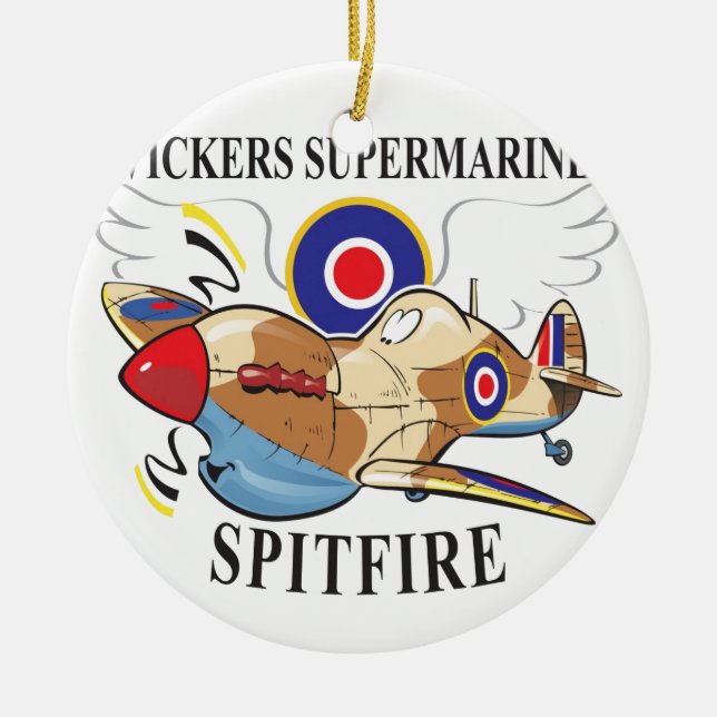 Ornement En Céramique version tropicale spitfire (Devant)