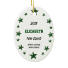 Vert et noir de peloton de Pom de brune