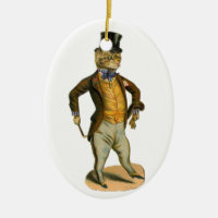 Victorian style cat with top