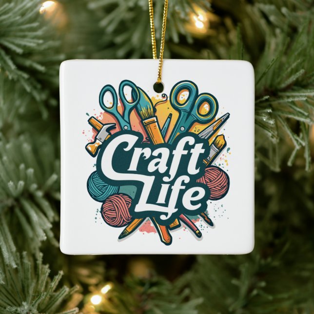 Ornement En Céramique vie artisanale (Arbre)