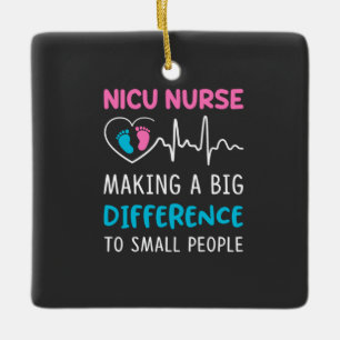 Ornement En Céramique Vie infirmière   Nicu Nurse