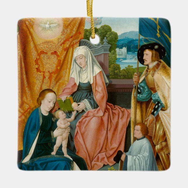 Ornement En Céramique Vierge et enfant - Barthel Bruyn l'aîné (Devant)