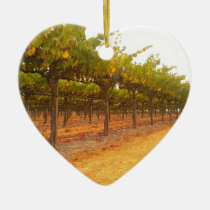 Ornement En Céramique Vignes alignées