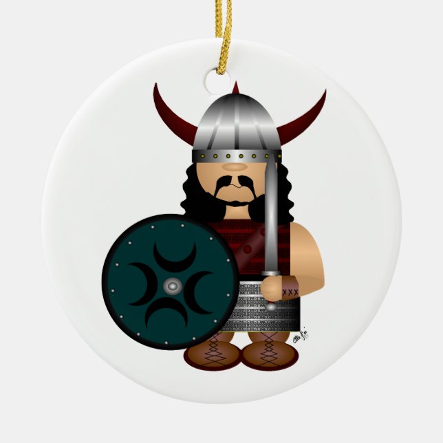 Ornement En Céramique Viking (Devant)
