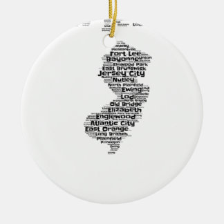 Ornement En Céramique Villes de New Jersey