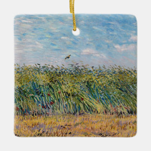 Ornement En Céramique Vincent van Gogh - Champ de blé avec une lark