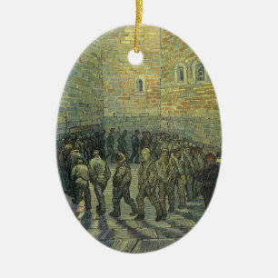 Ornement En Céramique Vincent van Gogh - Les Prisonniers faisant de l'ex