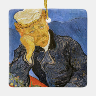 Ornement En Céramique Vincent Van Gogh - Portrait du Docteur Paul Gachet