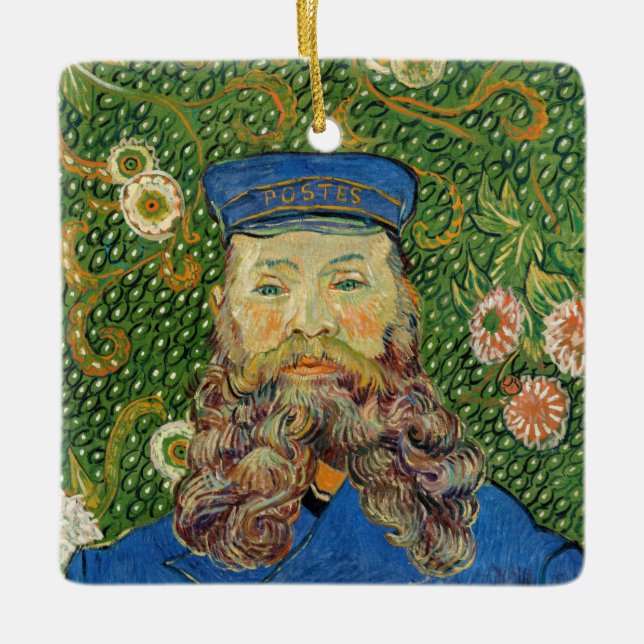 Ornement En Céramique Vincent Van Gogh - Postman Joseph Roulin (Devant)