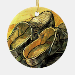 Ornement En Céramique Vincent van Gogh - Une paire de sabots en cuir