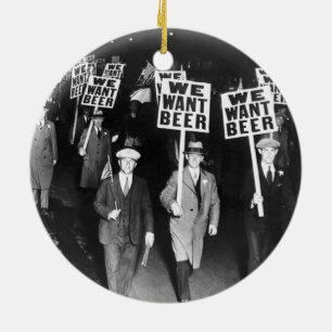 Ornement En Céramique Vintage Nous voulons une protestation contre la pr