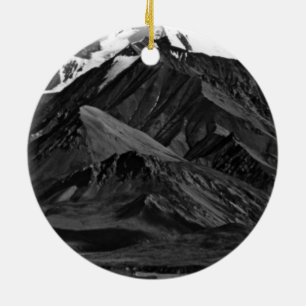 Ornement En Céramique Vintage USA Alaska Mt Mckinley Parc national 1970