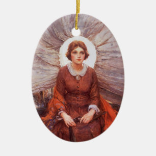 Ornement En Céramique Vintage Western, Madonna of the Prairie par Koerne