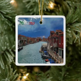 Ornement En Céramique VNT055 VENISE, MURANO, Vénétie, Italie,