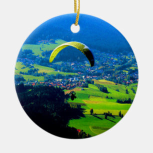 Ornement En Céramique volez vers la liberté parapente sport montagnes ve
