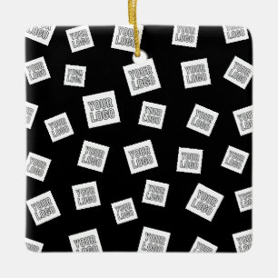 Ornement En Céramique Votre logo, photo ou autre image   Placement aléat