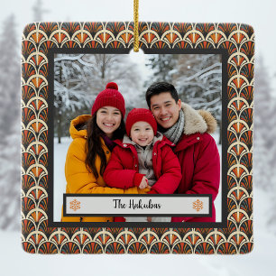 Ornement En Céramique Votre photo Retro Art Déco Jazz Age Couleurs Vinta