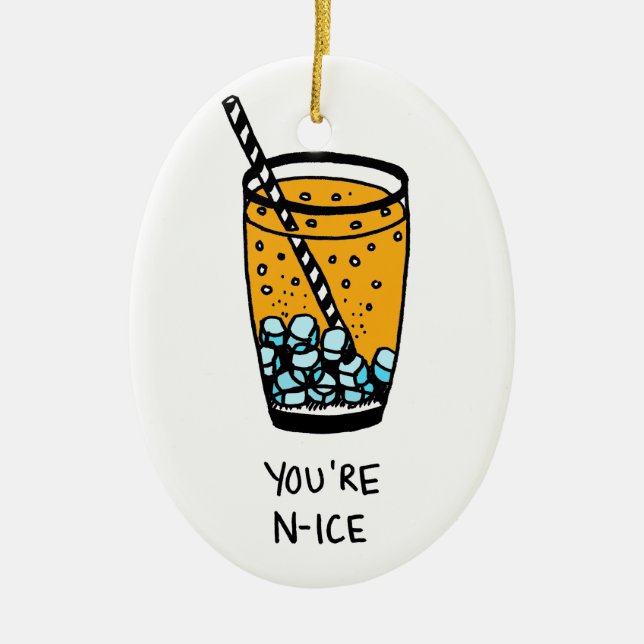 Ornement En Céramique Vous êtes N-Ice (Devant)