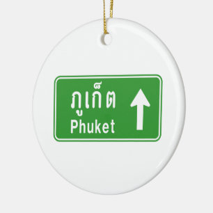 Ornement En Céramique Voyage à Phuket ⚠ véhicule routier thaïlandais ⚠