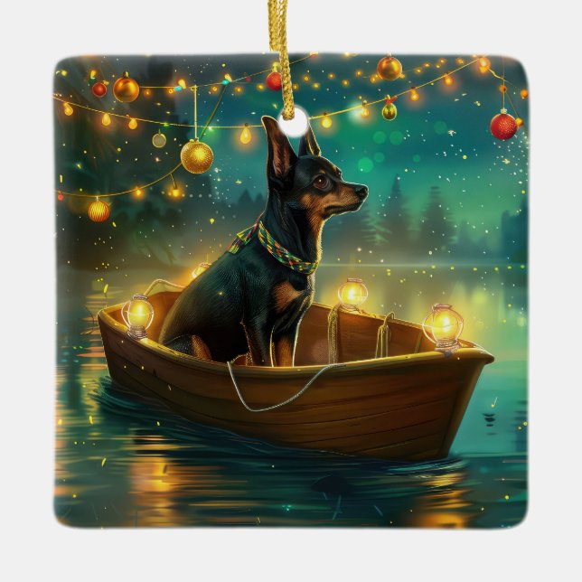 Ornement En Céramique Voyage de Noël australien Kelpie (Devant)