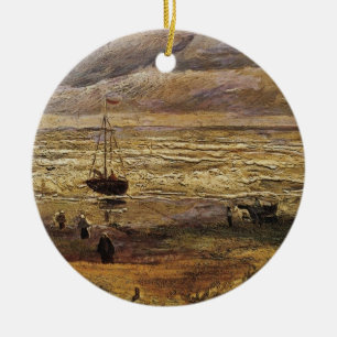 Ornement En Céramique Vue de la mer à Scheveningen par Vincent van Gogh