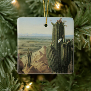 Ornement En Céramique Vue de montagne de Maricopa près de Rio le Gila