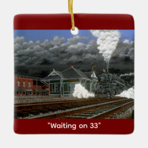 Ornement En Céramique "Waiting on 33" de Tom Rock