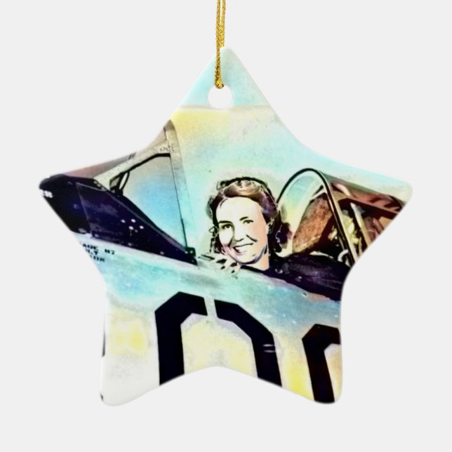 Ornement En Céramique WASP Womans Air Service Pilot Ornament (Devant)