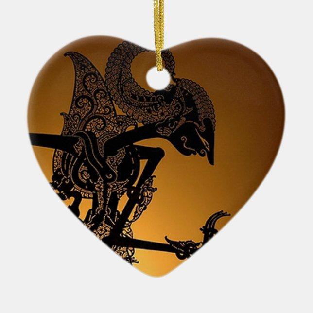 Ornement En Céramique Wayang (Devant)