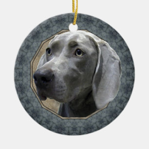 Ornement En Céramique Weimaraner